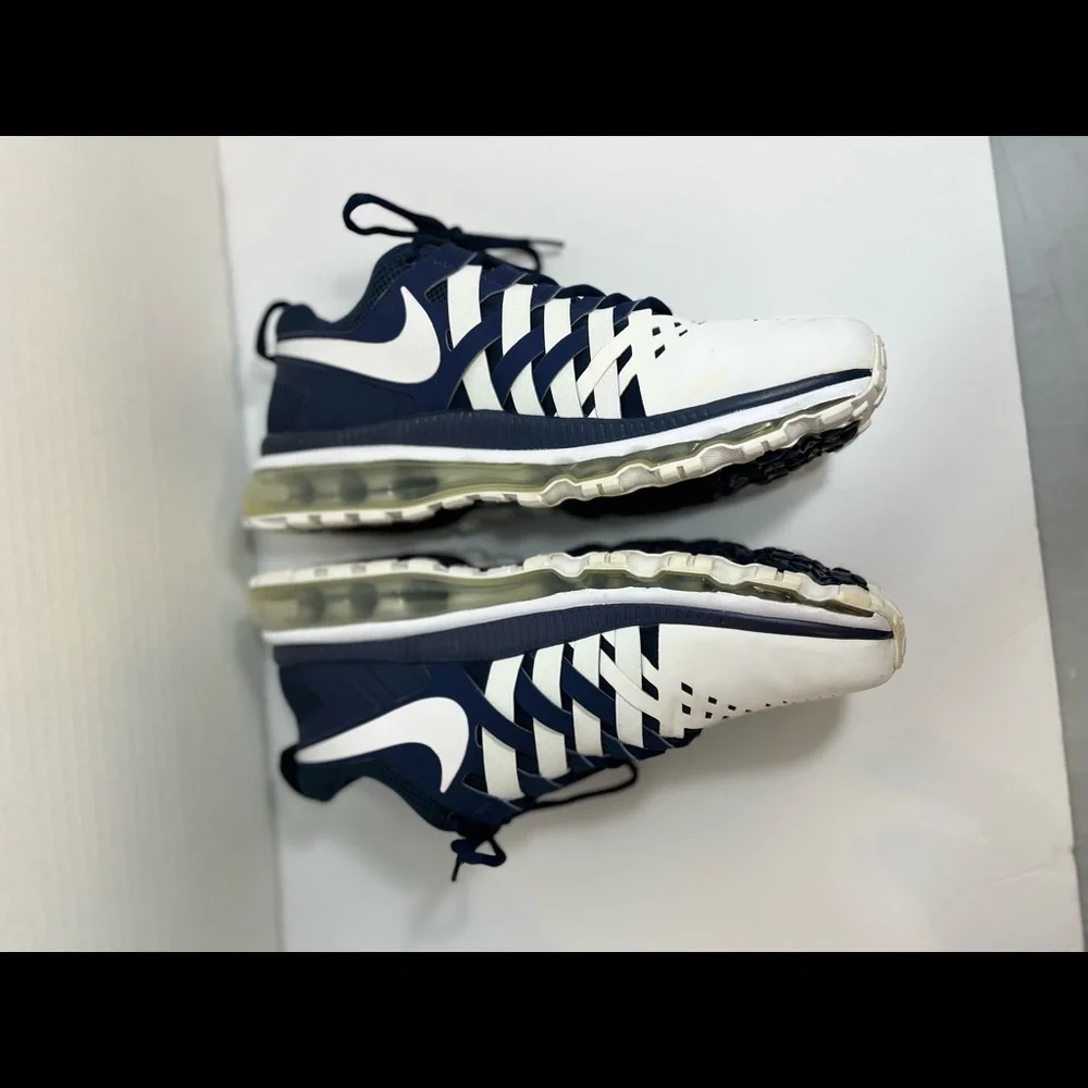 NIKE TR MAX 360 RUNNING SHOES WHITE Blue 599286 401 SZ 12.5 - Picture 7 of 14